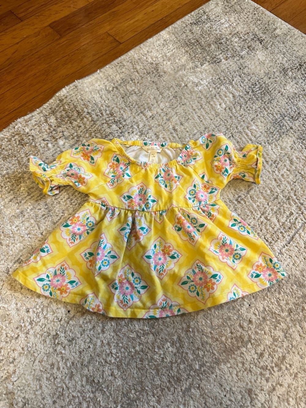 Matilda Jane Yellow Floral Medallion Top
